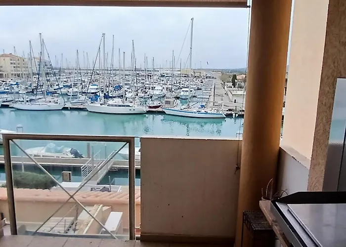 T2 Frontignan-plage, 6 Pers, Vue Port, Parking Inclus - Fr-1-785-17 Lägenhet *